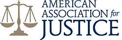 Logo Recognizing The Krasnow Law Firm's affiliation with American Association for Justice